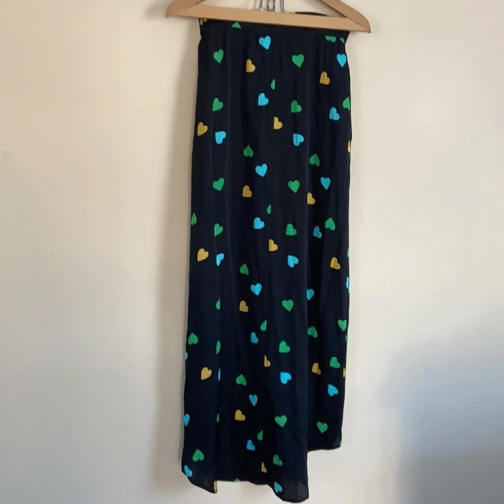 Tucker NYC - Silk The Cascade Heart Print Hi Low Skirt